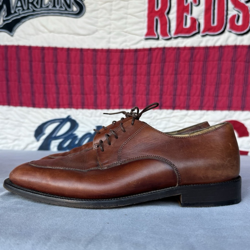 Size 8d - Cole Haan‎ City Brown Leather Derby Oxford Lace Up Men's #06028